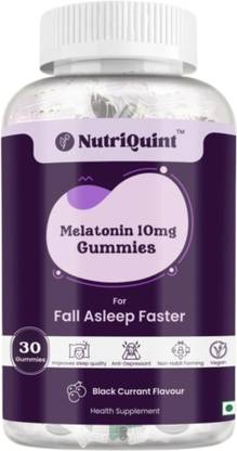 NutriQuint Melatonin 10mg Gummies for Fall asleep faster | Sleep Supplements for adults