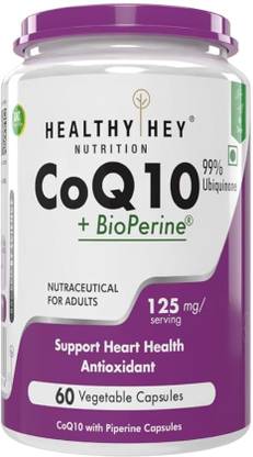 HealthyHey Nutrition Coq10 With Bioperine 125 Mg - 60 Capsules