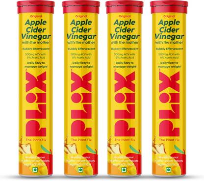 The Plant Fix Plix Apple Cider Vinegar 15 Effervescent Tablet with mother Mango