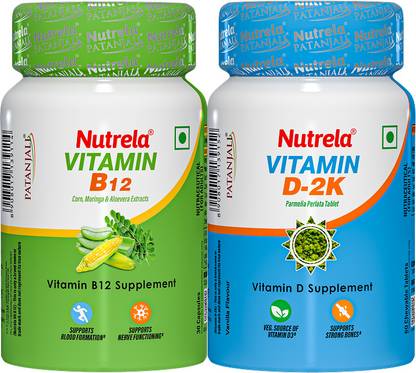 NUTRELA Combo B12+D2k Multivitamin Capsules