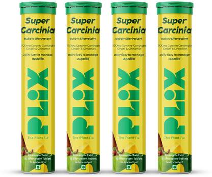 The Plant Fix Plix Garcinia Cambogia Tablets For Weight Loss with ayurvedic herbs Ginger & Cinnamon