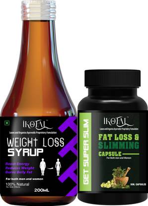 IKOTAL Fat Loss Weight Manage Products Weight Loss Capsule & Syrup Combo |Men & Women
