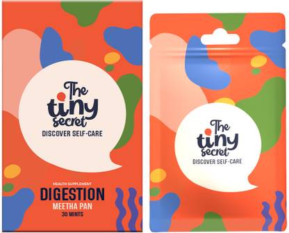 The Tiny Secret Fit Mints Digestion Chew Tablets Meetha Pan Flavour