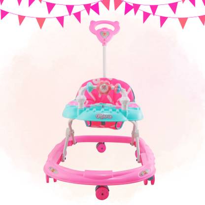 SMILEYTOYS Musical 2-in-1 Walker With Parent Rod