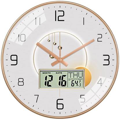 MT BROTHERS Digital 23 cm X 28 cm Wall Clock