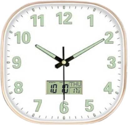 MT BROTHERS Digital 29.5 cm X 29.5 cm Wall Clock