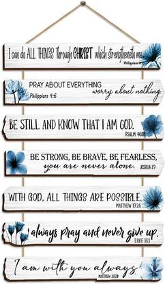 Angel Infinite I can do all Things Quote Wooden Wall Hang for Home Decor| Gifts|Wall Decoration