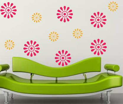 Happy Walls 30 cm Pattern Design Self Adhesive Sticker