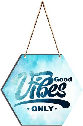 Iluminación De Interior ADV PRO Good Vibes Only Wall Plaque Night Light Dual Col