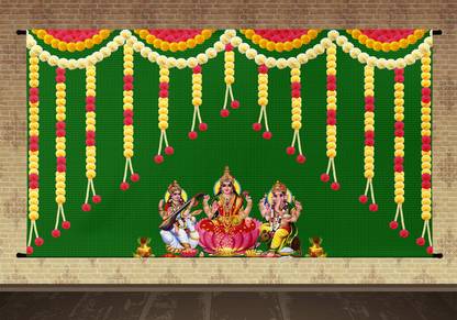 Sukalpa Shanku Chakra Namalu Design Backdrop