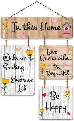 NCC IN THIS HOME LOVE WALL HANGING Pack of 4