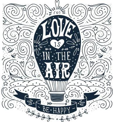 Pitaara Box Photo of Air Balloon Framed Wall Art Painting Print Canvas 13.2 inch x 12 inch Painting