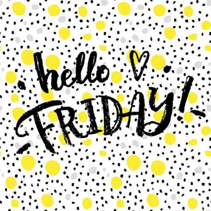 Artzfolio Hello Friday Canvas Painting on Engineered Wood Frame 16 x 16 inch (41 x 41 cms) Canvas 16 inch x 16 inch Painting