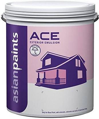 ASIANPAINTS ASIAN PAINT 10 Ltr Ace Paint in Colour Size (White) WHITE Emulsion Wall Paint