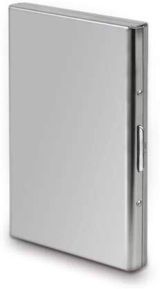 Classium SIlver Metal RFID Blocking ATM/Credit For Men & Women Slots 6 Card Holder