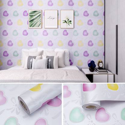 RedBloom Decorative Multicolor Wallpaper