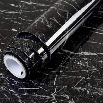ZORZOP Vinyl Decorative Black Wallpaper