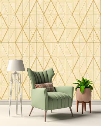 FOKRIM Vinyl Decorative Gold Wallpaper
