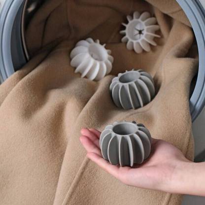 REVATAKG Silicone Tidy Clothes Deep Cleaning Anti-Winding Laundry Washing Balls Detergent Bar