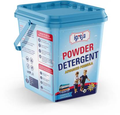 IGREJA Bright Like New Matic Front/Top Load Advance Sky Blue Detergent Powder 5 kg Detergent Powder (Fresh)