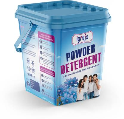IGREJA Bright Like New Matic Front/Top Load Stain Boost Blue Detergent Powder 5 kg Detergent Powder (Fresh)