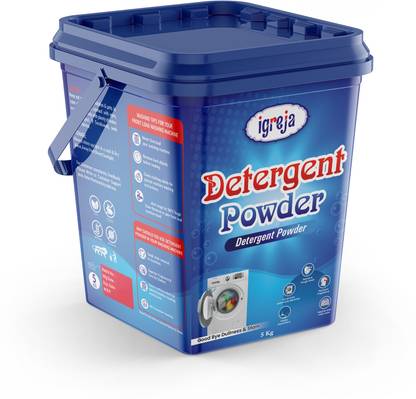 IGREJA Bright Like New Matic Front/Top Load Expert Blue Detergent Powder 5 kg Detergent Powder (Fresh)