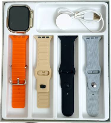 Fuziqra 4 IN 1 One Ultra Smart Watch Display Bluetooth Calling HD Smart Watch Smartwatch