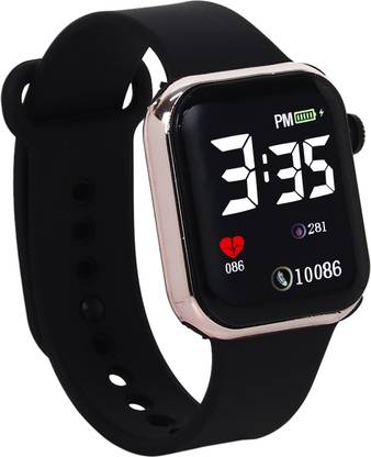 MVS MVS Digital Square Metal Look Bezel Kids LED Digital Watch (Not Smartwatch) Smartwatch