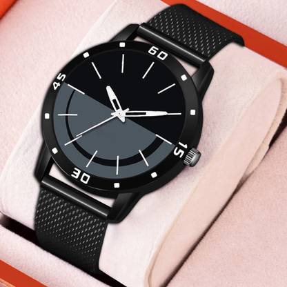 RB04 Black Chian Watch Analog Watch  - For Men