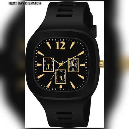 AMAN COLLECTION Black Men Analog Watch Analog Watch  - For Men