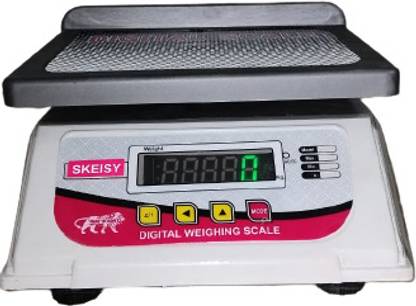 Skeisy WHITE NEW NANO ABS POWER UP TO 30KGX1GM AND LOAD INDICATOR Weighing Scale