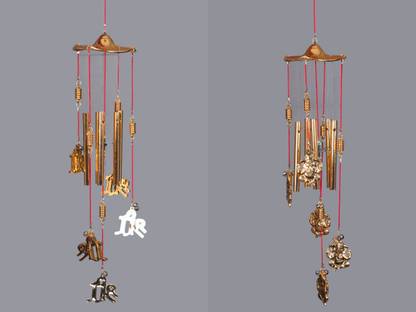 Lucky N Awesome Shree Dancing Ganesh Wind Chimes Sound for Home Décor,Hanging,Gift,Soundbells Aluminium Windchime