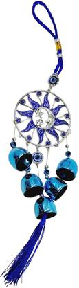 BZILO Evil Eye Sun Moon Face Wind Chimes Decorative for Home Design May vary G81 Polyresin Windchime