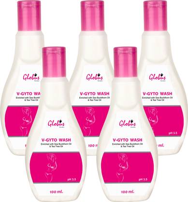 Globus Remedies V - Gyto Wash 100 ml, Set of 5 Intimate Wash