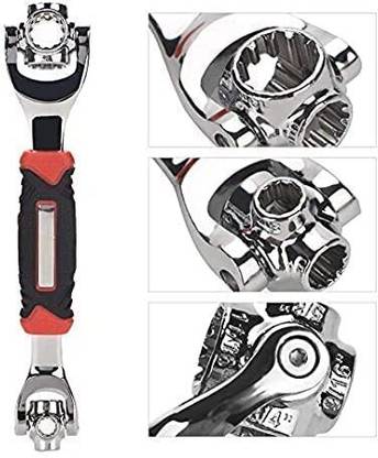 KOTHIA TIGER WRENCH 48 IN 1 K25 Wrench Works with Spline Bolts with 360 Degree Rotating Head K25 Double Sided Combination Wrench