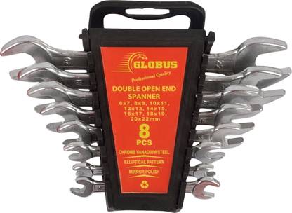 831-Double Sided Open End Wrench SET/8 PCS( 6X7-20X22) Double Sided Open End Wrench