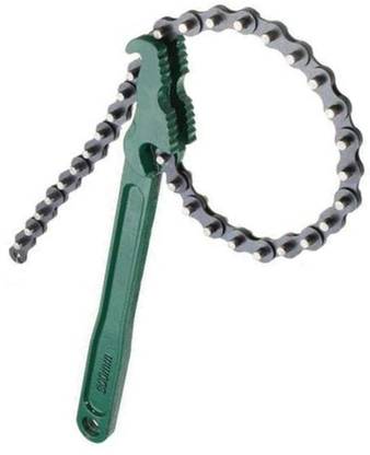 Kshivi CW7 9 inch Multi-Purpose Motorcycle Car Engine Oil Filter Chain Wrench Spanner Removal Tool 225 Single Sided Adjustable Wrench Pack of 1 Single Sided Speciality