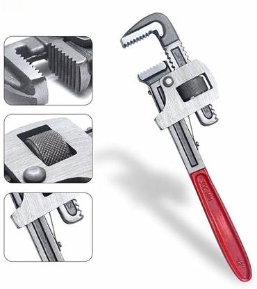 12” Adjustable Pipe Wrench | Heavy Duty Steel, Non-Slip Grip – Ideal for Plumbing, Fittings, and Repairs 12” Adjustable Pipe Wrench | Heavy Duty Steel, Non-Slip Grip – Ideal for Plumbing, Fittings, and Repairs Single Sided Pipe Wrench