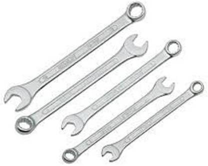 KHALIFA AND BADSHAH Combination of Doe and Ring Spanner tool set of 12 pieces Combination Wrench Set Double Sided Combination Wrench