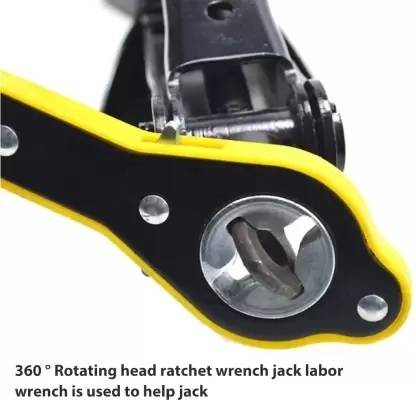 Auto Labor-Saving Jack Ratchet Wrench with Long Handle, Single Sided Jack Wrench TOOLS Car Jack Hand Rocker Wrench Car Handle Shake Arm Universal Car Jack Accessories Double Sided Rachet Wrench