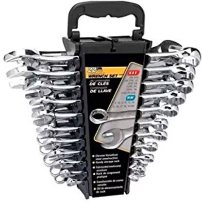 Shri Diamond (Pack of 12) Silver Wrench Double Sided Combination Wrench