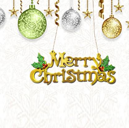 ME&YOU Christmas Banner| Merry Christmas Hanging Banner for Christmas Decor-IZ23-005 Hanging Ornaments Pack of 1