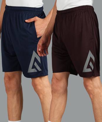 Adrenex Solid Men Multicolor Running Shorts