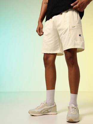 HRX by Hrithik Roshan Solid Men Beige Regular Shorts