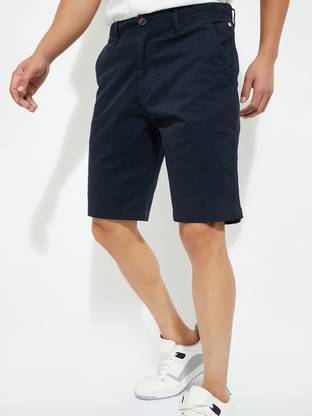 MAX Solid Men Blue Regular Shorts