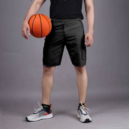 VRAJGLOBAL Solid Men Beige Cargo Shorts