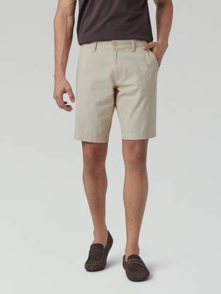 XYXX Solid Men White Chino Shorts