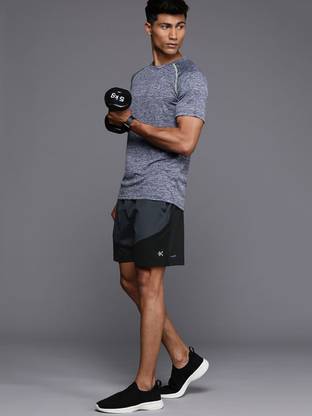 HRX by Hrithik Roshan Solid Men Reversible Grey Regular Shorts