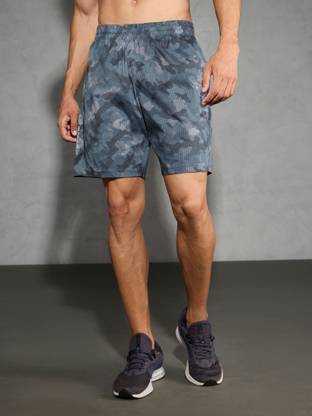 TECHNOSPORT Printed Men Blue Sports Shorts