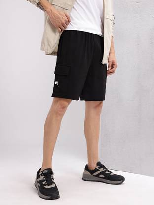 HRX by Hrithik Roshan Solid Men Black Regular Shorts